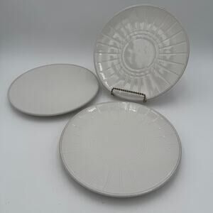 Salad Plates in Cooper White by Country Living 9.25" Set of 3